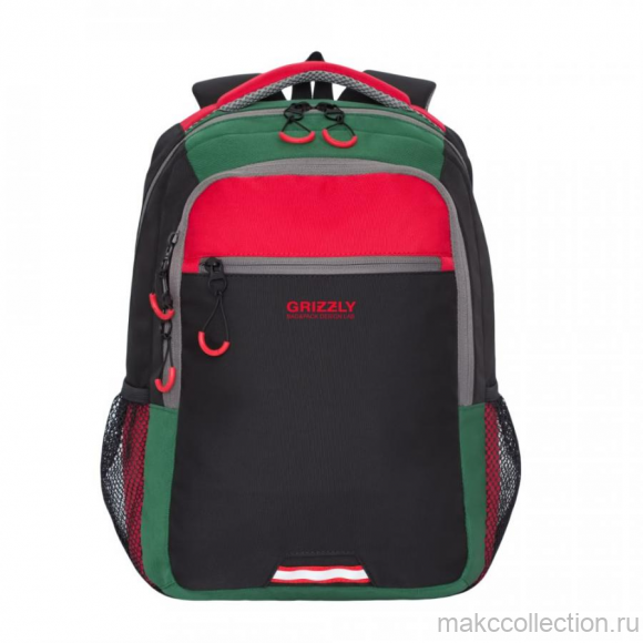Рюкзак Grizzly RU-922-3 черный с красным
