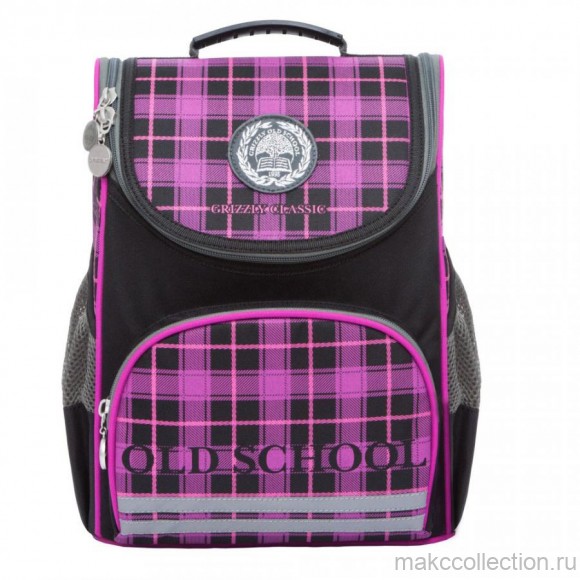 RA-873-6 Рюкзак школьный с мешком (/1 черный - фиолетовый)