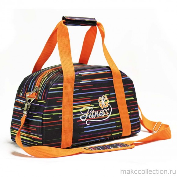 Дорожная сумка Polar 5999 оранжевый цвет в полоску