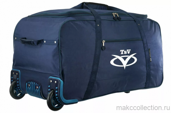 Дорожная сумка на колесах TsV 446.20 синий цвет