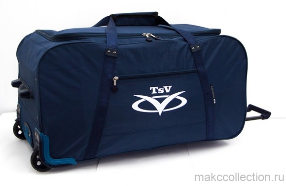 Дорожная сумка на колесах TsV 447.20 синий цвет