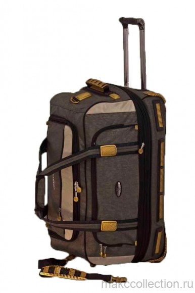 Дорожная сумка на колесах TsV 405.23 коричневый цвет