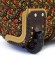 Дорожная сумка на колесах TsV 509 черный цвет с цветами