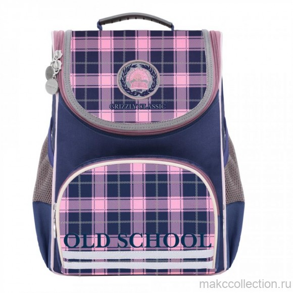 RAm-084-7 Рюкзак школьный с мешком (/1 темно-синий - розовый)