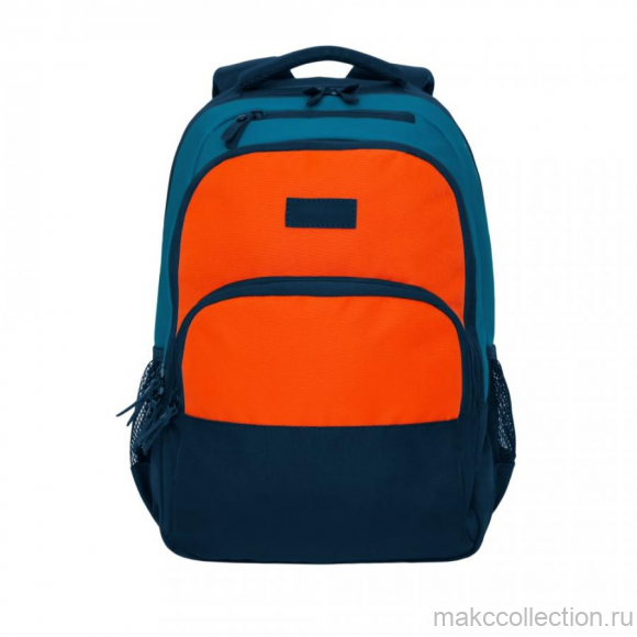 Рюкзак GRIZZLY RU-924-2 синий с оранжевым