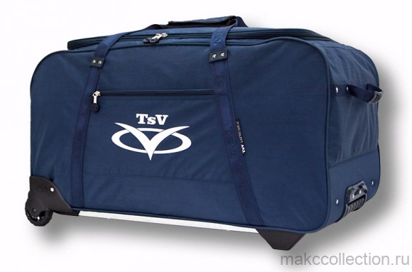 Дорожная сумка на колесах TsV 450.20 синий цвет
