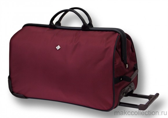 Дорожная сумка на колесах TsV 513.28 бордовый цвет