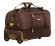 Дорожная сумка на колесах TsV 441.22м коричневый цвет