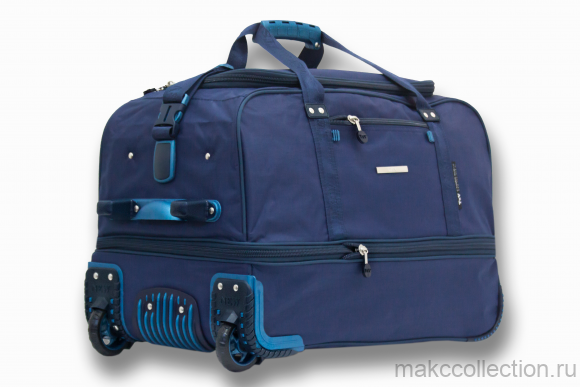 Дорожная сумка на колесах TsV 441.22м синий цвет