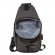 Однолямочный рюкзак Polar П0140 черный цвет