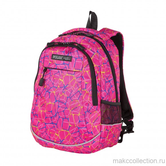 Школьный рюкзак Polar 18302 темно-розовый цвет
