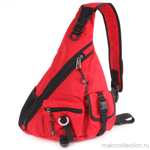 Однолямочный рюкзак Polar П1378 красный цвет