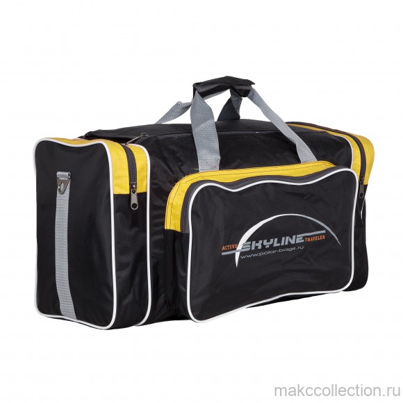 Спортивная сумка Polar 6008/6 желтый с черным цвет
