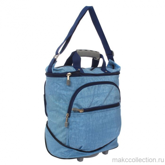 Хозяйственная (дачная) сумка на колесах 526.22 голубой цвет