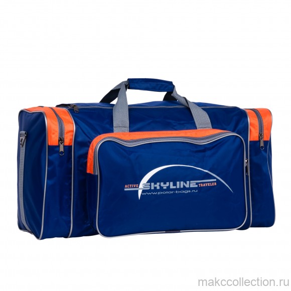 Спортивная сумка Polar 6008/6 оранжевый с синим цвет