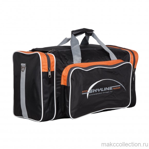 Спортивная сумка Polar 6008/6 оранжевый с черным цвет