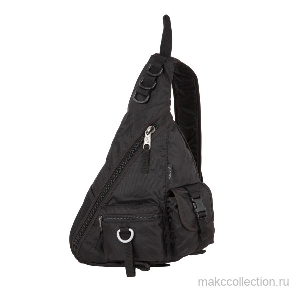Однолямочный рюкзак П1378 (Черный)
