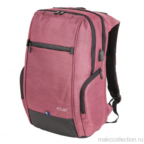Городской рюкзак Polar П0276 красно-розовый цвет