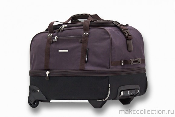Дорожная сумка на колесах TsV 442.22прп коричневый цвет
