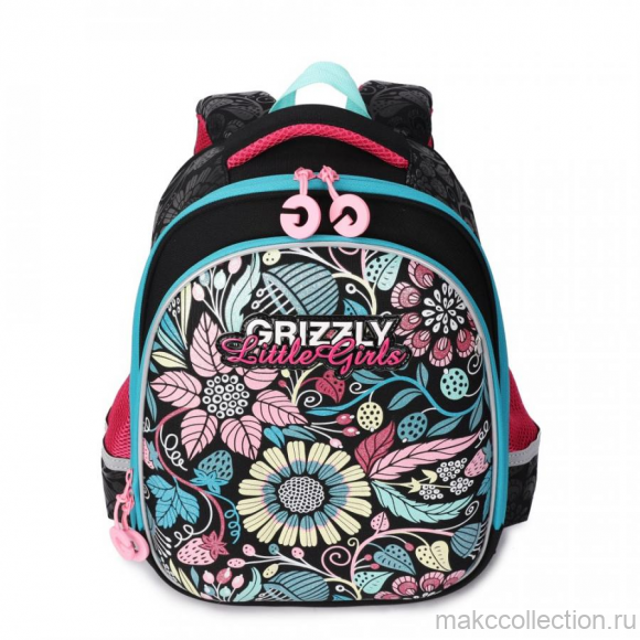  Школьный рюкзак GRIZZLY RA-979-5 черный 