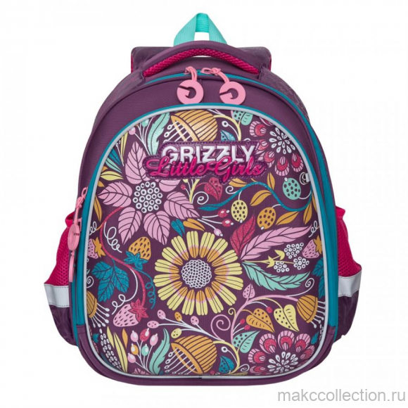  Школьный рюкзак GRIZZLY RA-979-8 фиолетовый