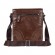 Мужская кожаная сумка К8036 коричневая (Кофе)