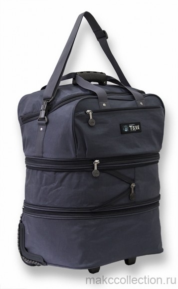 Хозяйственная (дачная) сумка на колесах 528.2 серый цвет