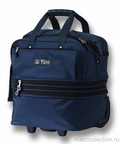 Хозяйственная (дачная) сумка на колесах 528.2 синий цвет
