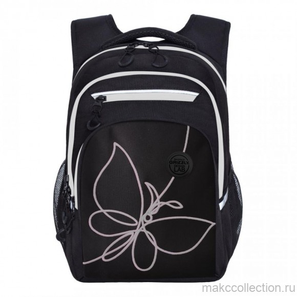 RG-161-2 рюкзак школьный (/4 черный - белый)