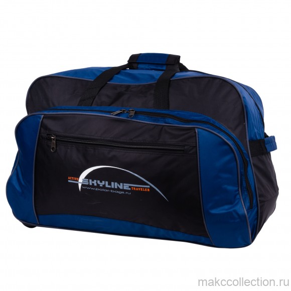 Дорожная сумка на колесах Polar 6025 синий цвет