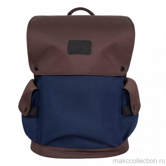 Рюкзак GRIZZLY RQ-904-2 синий с коричневым