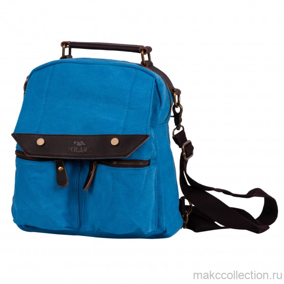П1449-04 синий рюкзак брезент (Синий)