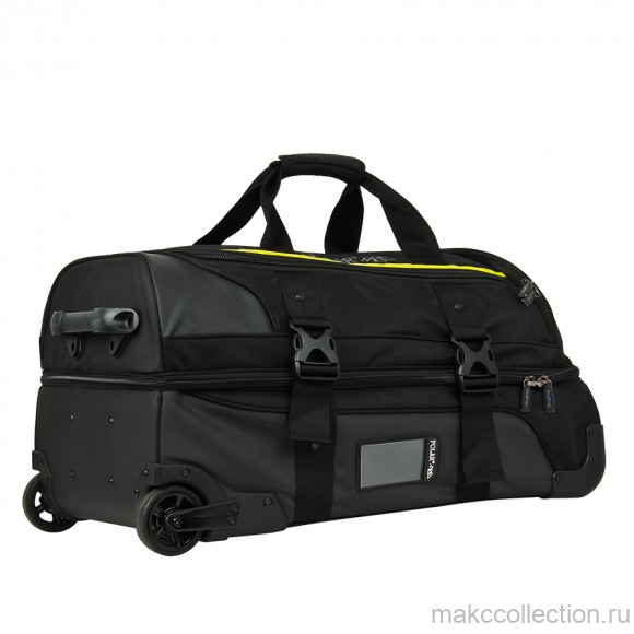 Дорожная сумка на колесах Polar Д1413 черный цвет