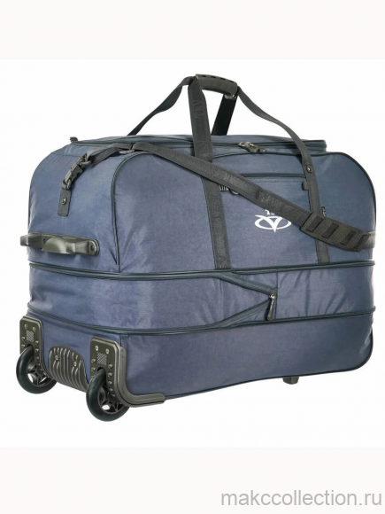 Дорожная сумка на колесах TsV 445.20 серый цвет