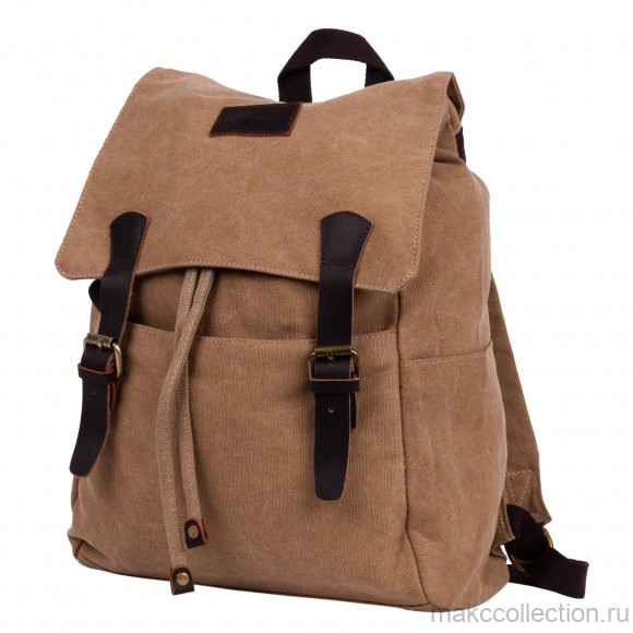 П3302-13 бежевый рюкзак брезент (Бежевый)