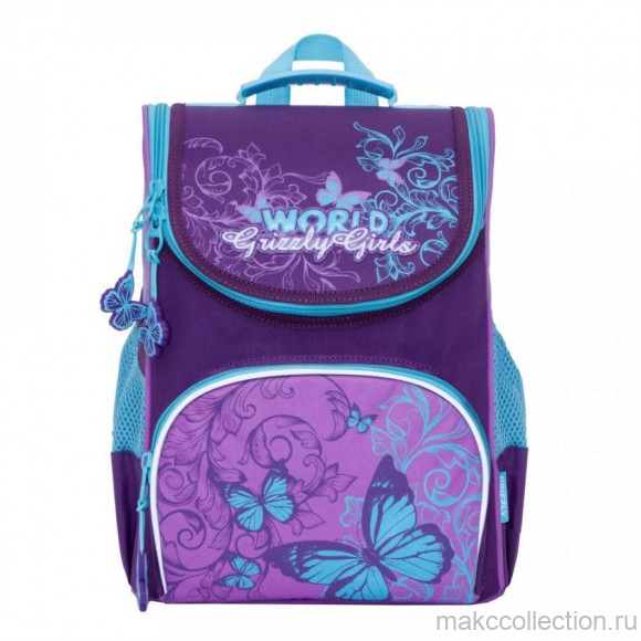 RA-873-2 Рюкзак школьный с мешком (/1 фиолетовый)