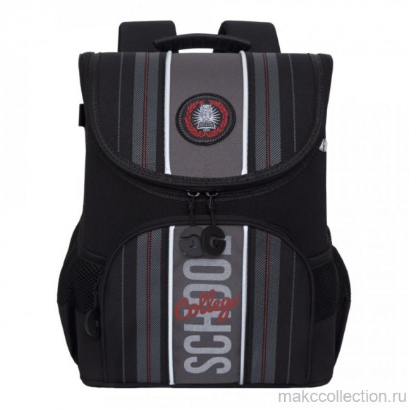 RAn-083-6 Рюкзак школьный (/2 черный - красный)
